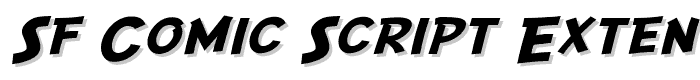 SF Comic Script Extended font